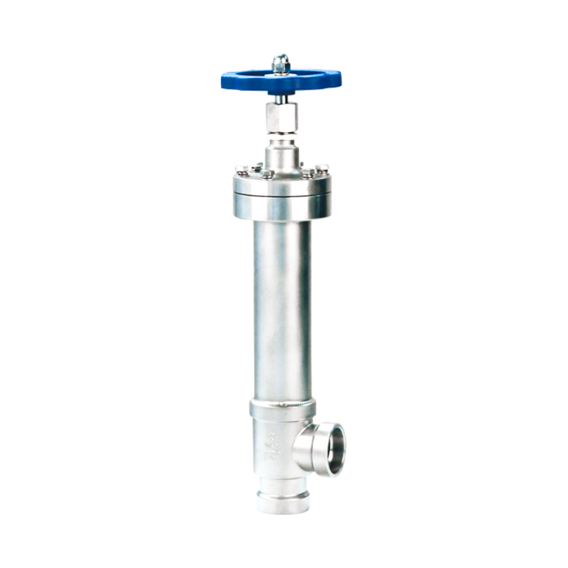 Angle Type Cryogenic Globe Valve Vacuum Jacket For Tubing