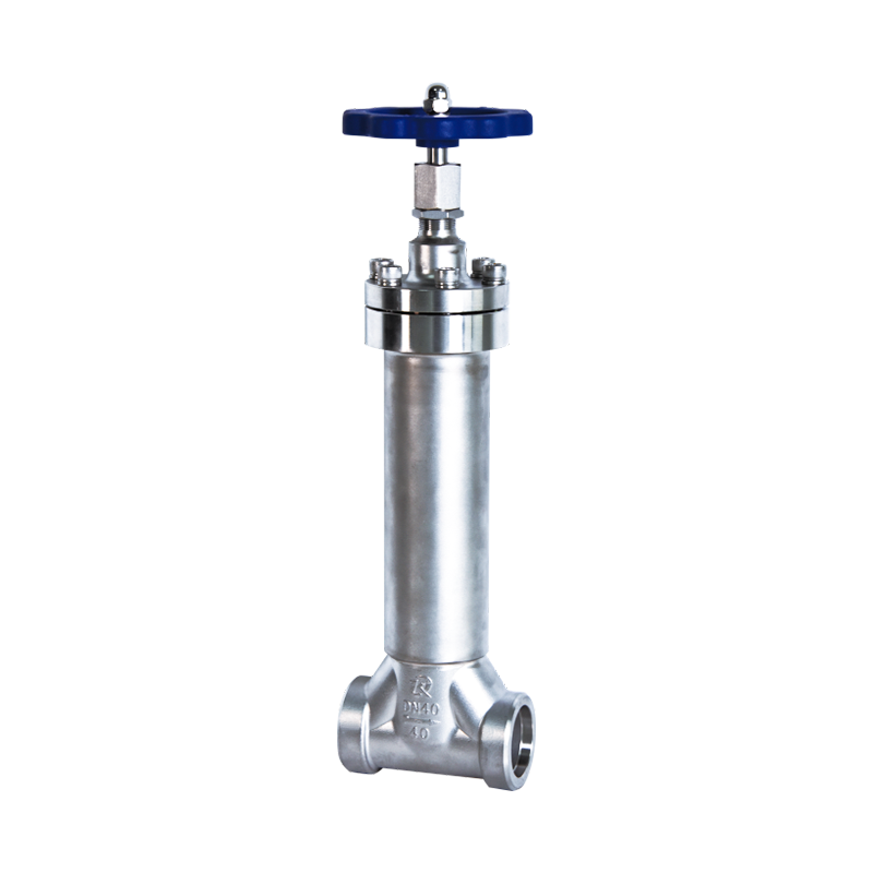 Inner And Outer Jacket Cryogenic Globe Valve Vacuum